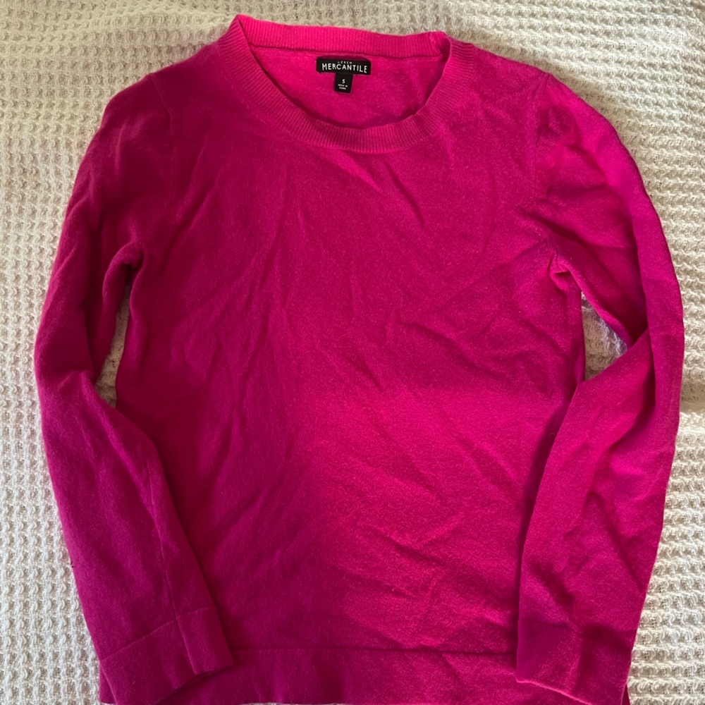 J. Crew Vibrant Pink Pullover